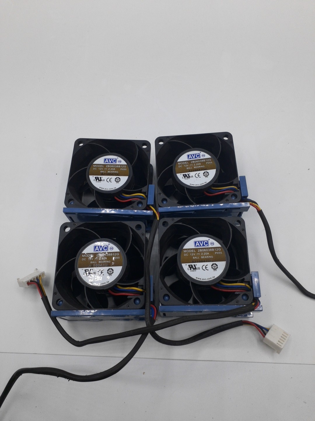 Lot of 4  AVC 6038 2B06038B12G DC12V 2.20A 60*38MM 6CM 4-Pin Server Cooling Fan