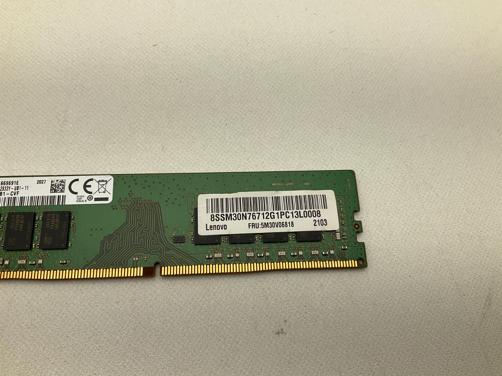 Samsung 16GB PC4-23466U DDR4-2933 Memory - M378A2K43DB1-CVF