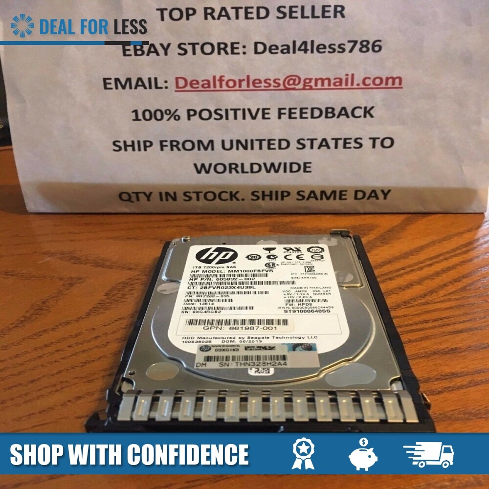 652749-B21/653954-001/605832-002/652747-002/MM1000FBFVR/MM1000FBFVR-HP 1TB 7.2K 