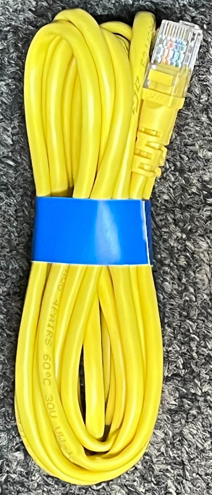 Ethernet Cable 10ft Cat5e RJ-45 connectors Verified TIA/EIA 568B.2 26AWG 4Pair