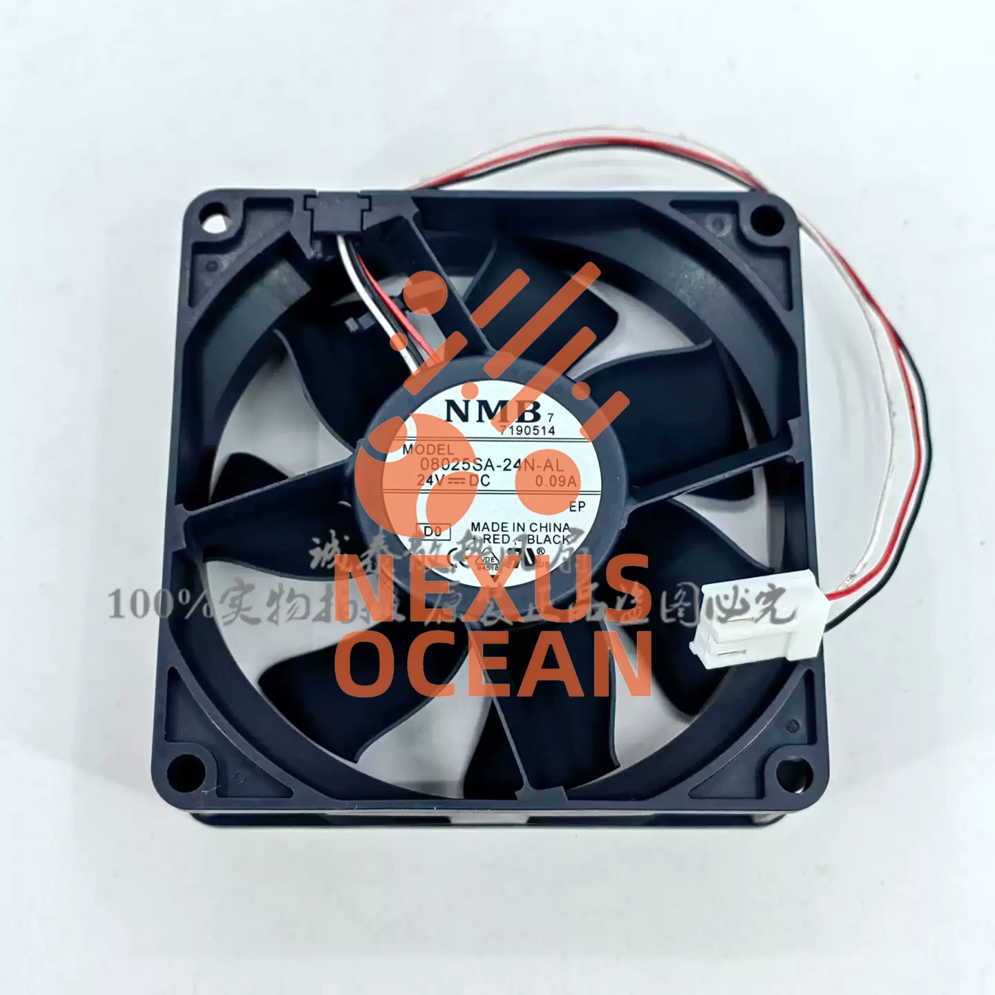 1PCS NMB 08025SA-24N-AL DC24V 0.1A 3-pin inverter cooling fan