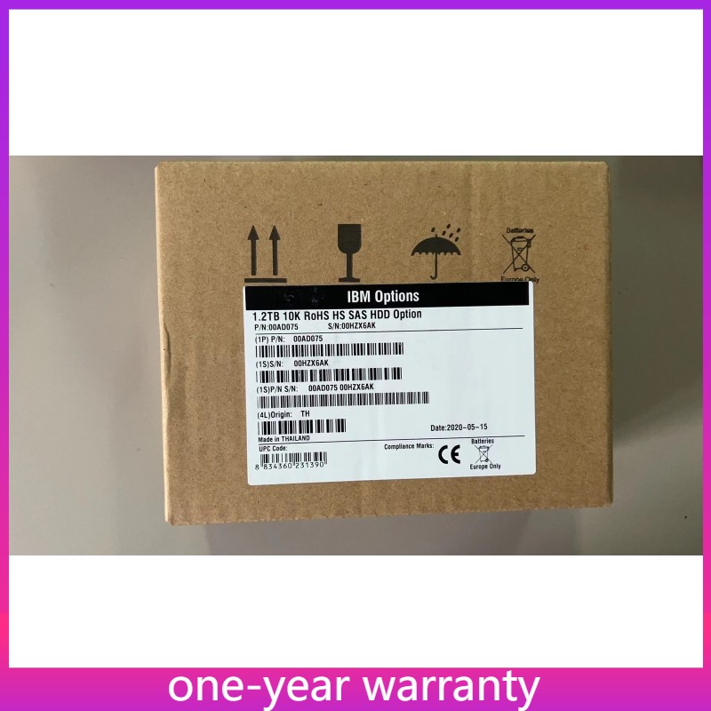 IBM 00AD075 00AD076 00AD079 00AD077 1.2TB 10K 6G 2.5" G2HS SFF SAS Hard Drive