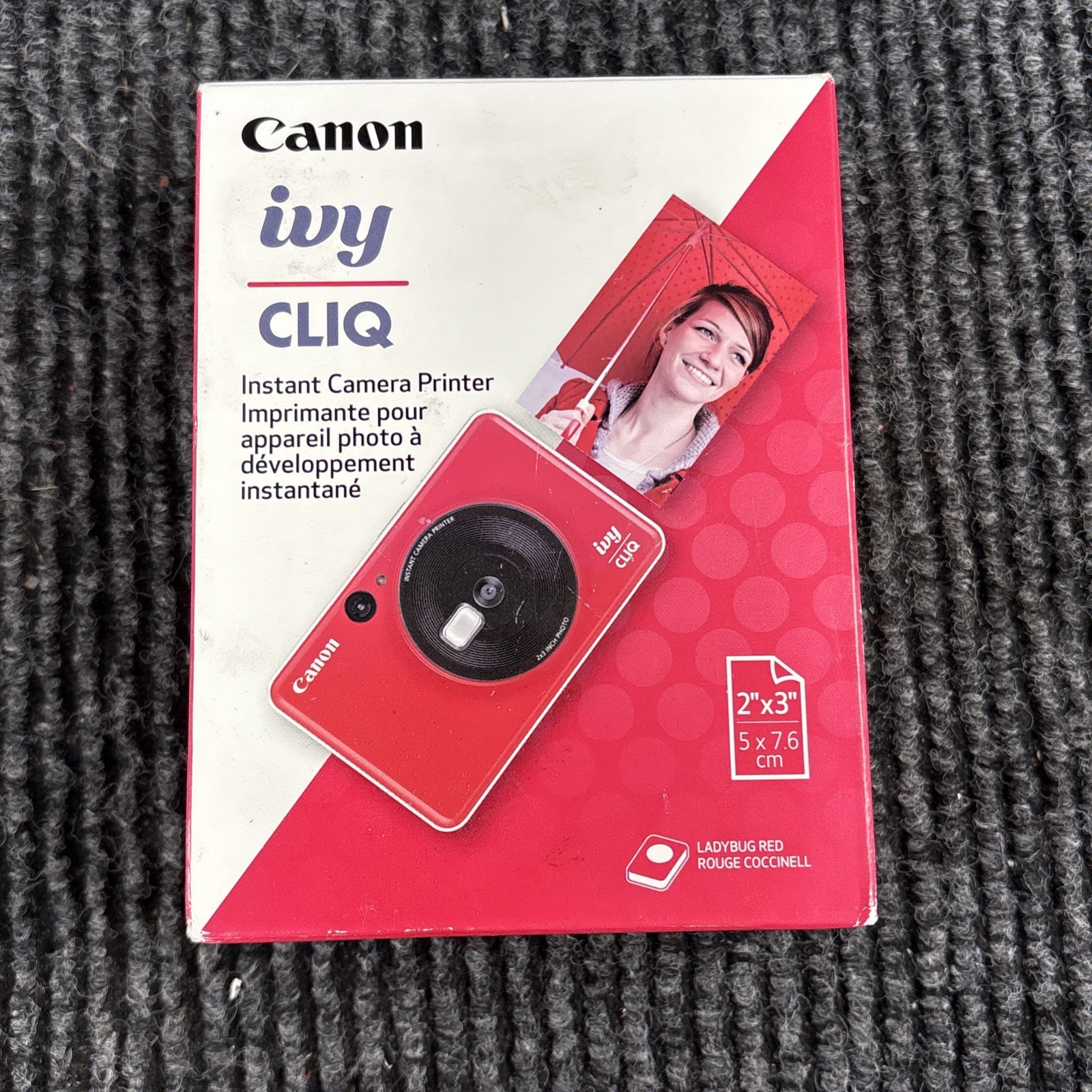 Canon IVY CLIQ Instant Camera Printer Mobile Mini Printer (Ladybug Red)