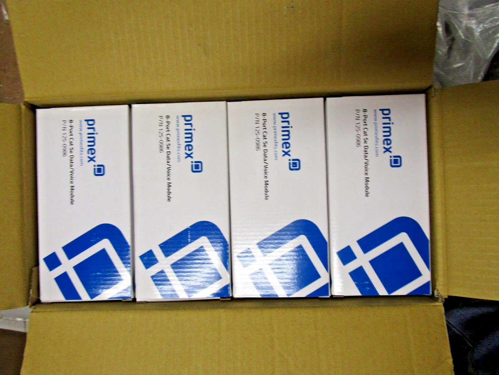 (20) NEW Primex 125-0986 8-PORT CAT5E DATA/VOICE MODULE BOX OF 20