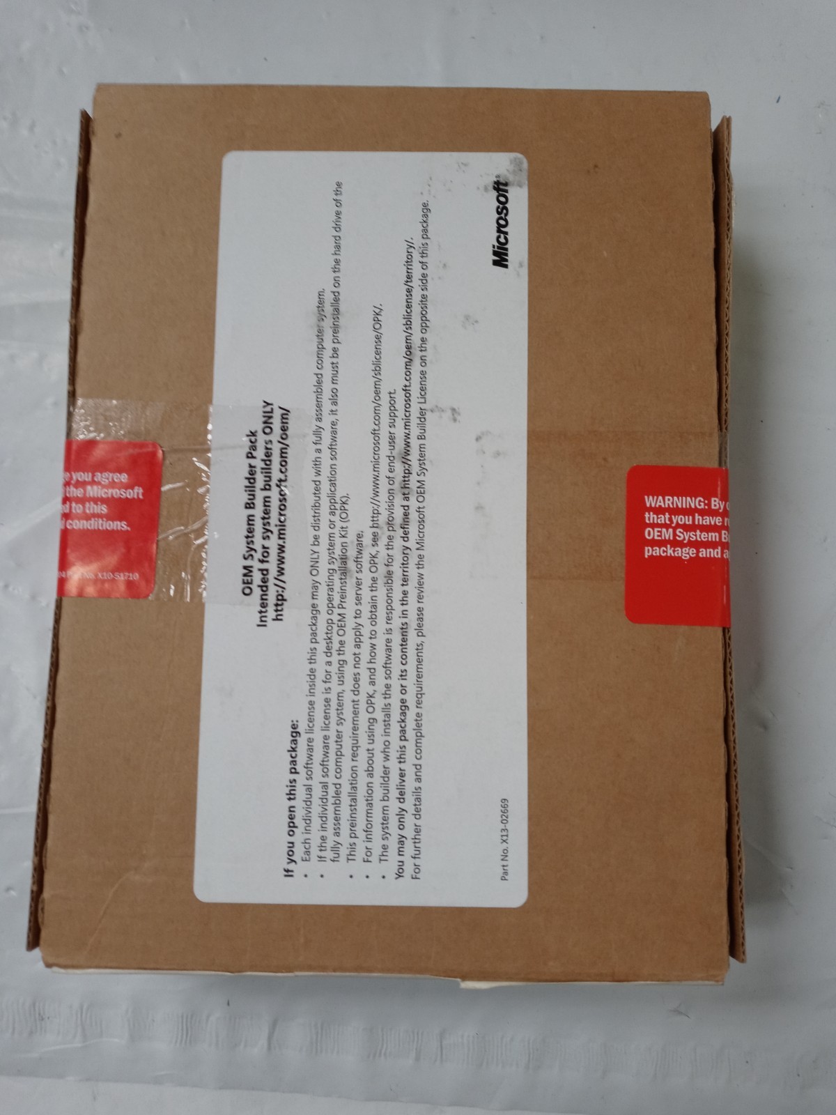 Boxed Microsoft Windows XP Professional w/SP2c Operating System (E85-05103) 3pak