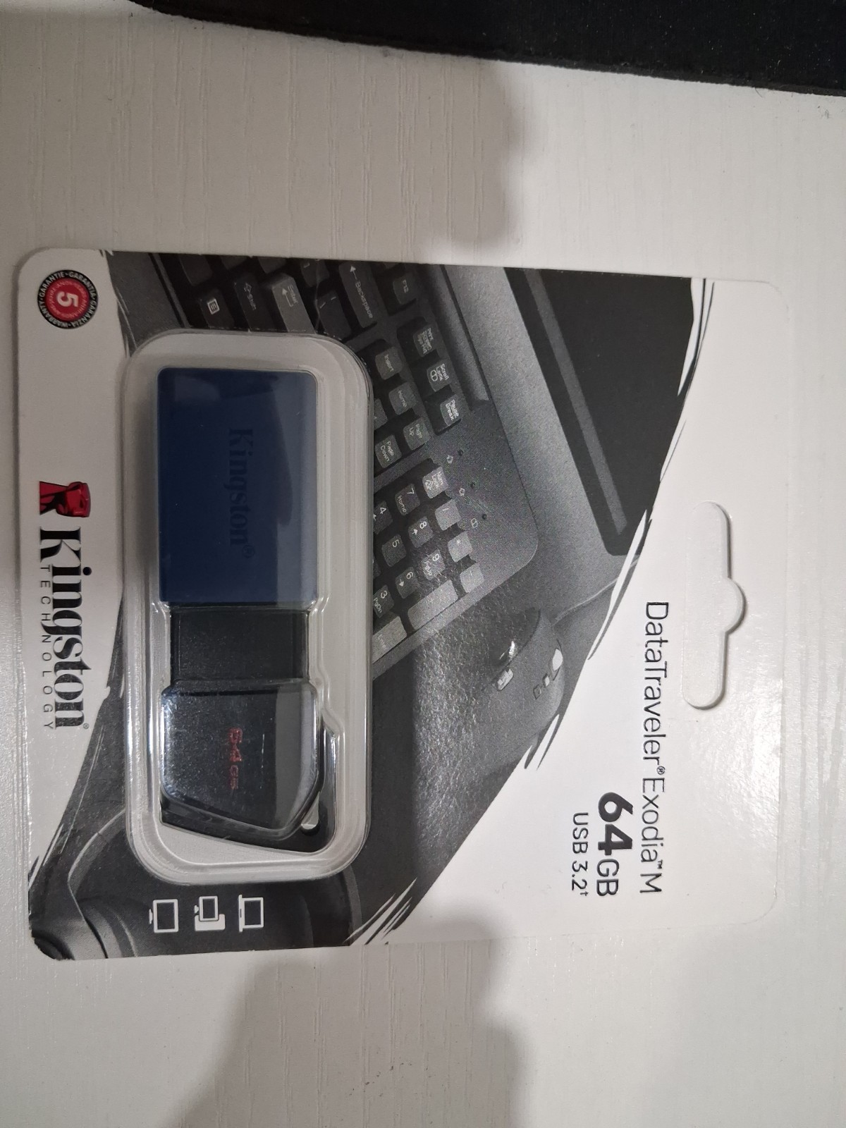 Kingston DataTraveler Exodia 64GB Flash Drive - Black
