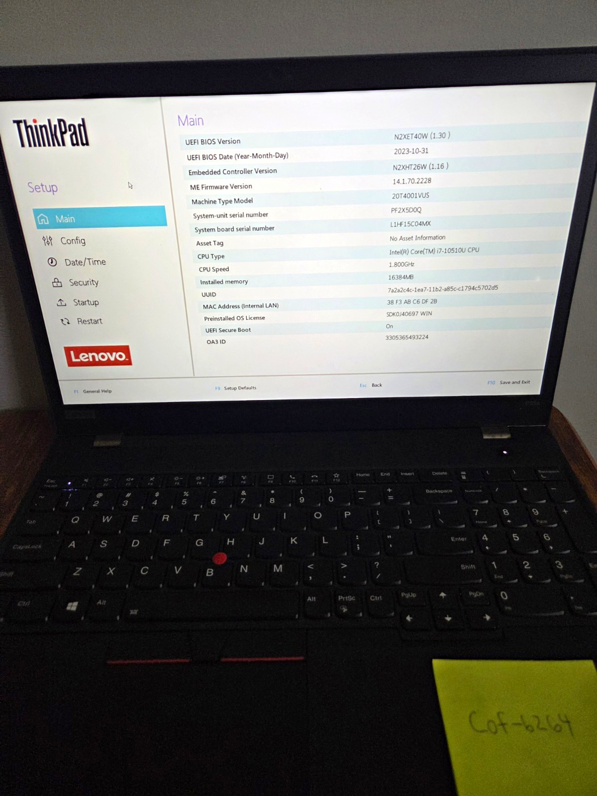 Lenovo ThinkPad P15s Gen 1 15.6" i7-10510U 16GB SSD Win11 Black