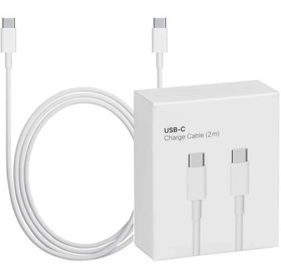 Apple USB-C to USB-C Charge Cable 2m White Type USB Cable Connector A & B USB-C