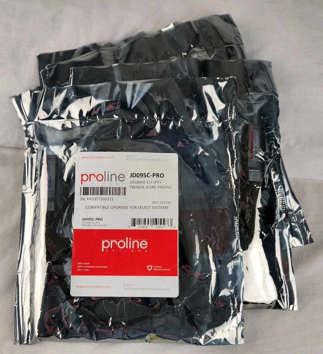 Proline Options JD095C-PRO  HP Compatible TAA 10GBase-CU SFP+ to SFP+ Cable