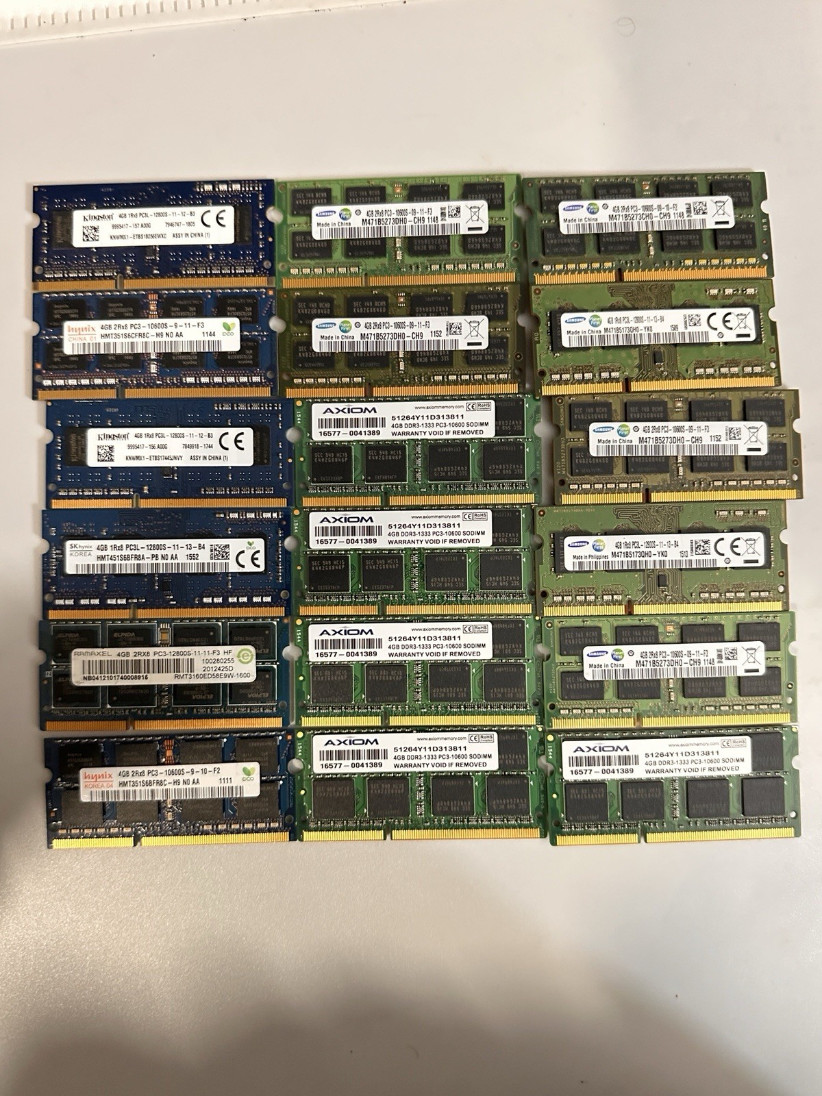 Lot Of (28) DDR3 For Laptops (mostly 4GB) — See Details