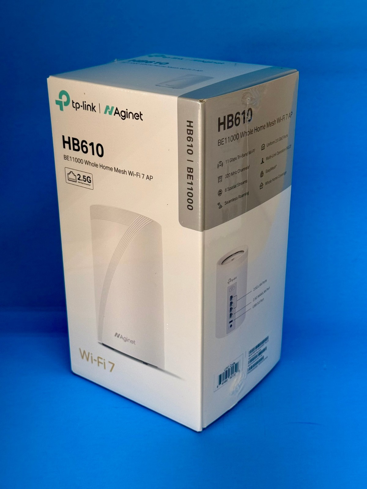 TP-Link Aginet HB610 – BE11000 Tri-Band Wi-Fi 7 Mesh Router – BRAND NEW SEALED