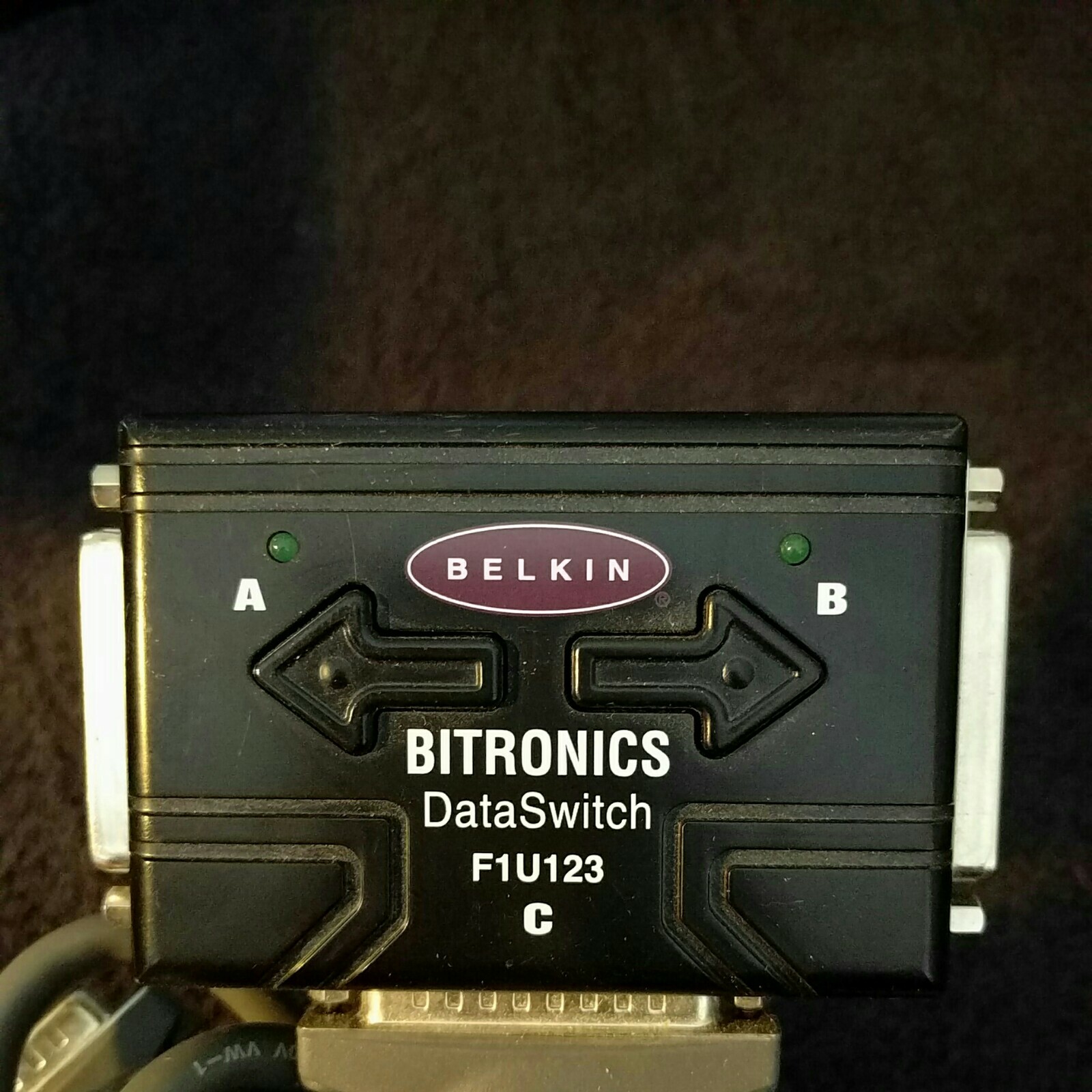 Belkin F1U123 Bitronics Data Switch 3 Parallel Port  Pre Owned 