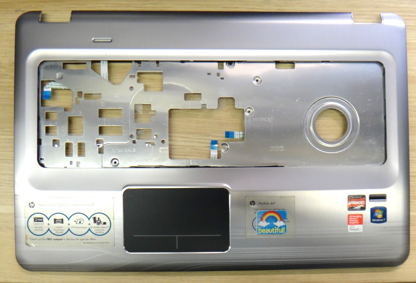 Genuine HP Pavilion DV7 4000 series Palmrest & Touchpad