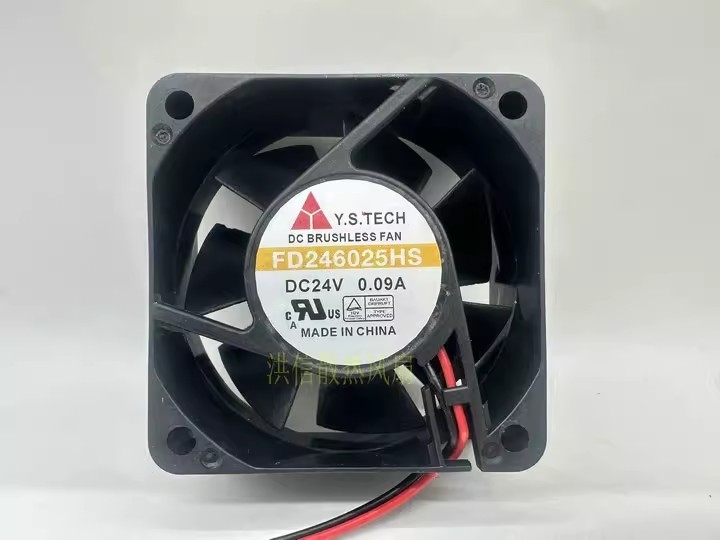 1PCS Genuine Y.S.TECH Wonsan FD246025HS DC24V 0.09A 6025 Inverter Fan