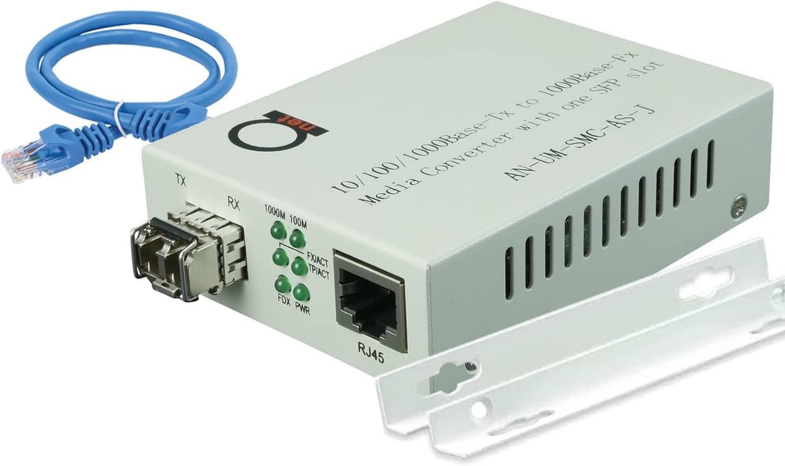 Multimode LC 850 nm Gigabit Fiber Media Converter - Includes SFP 550 m (0.34 ...