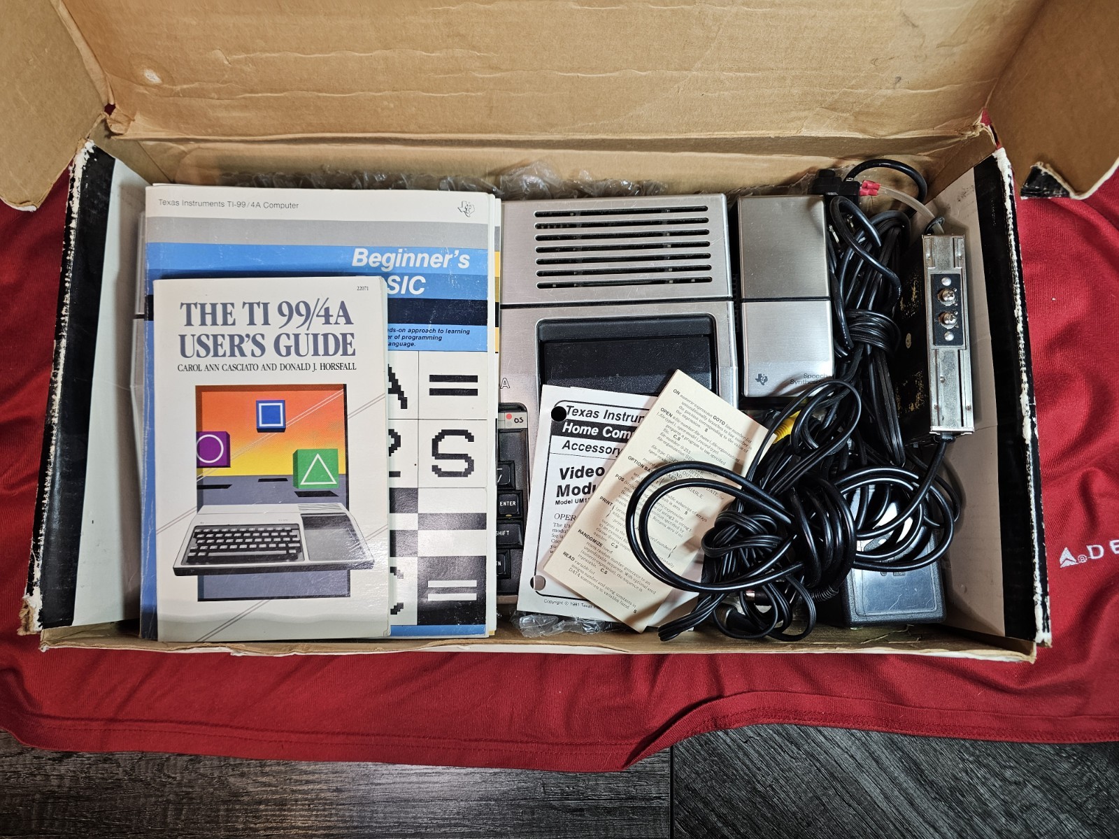 Texas Instruments TI-99/4a Personal Computer With Speech Synthesizer And Alpiner