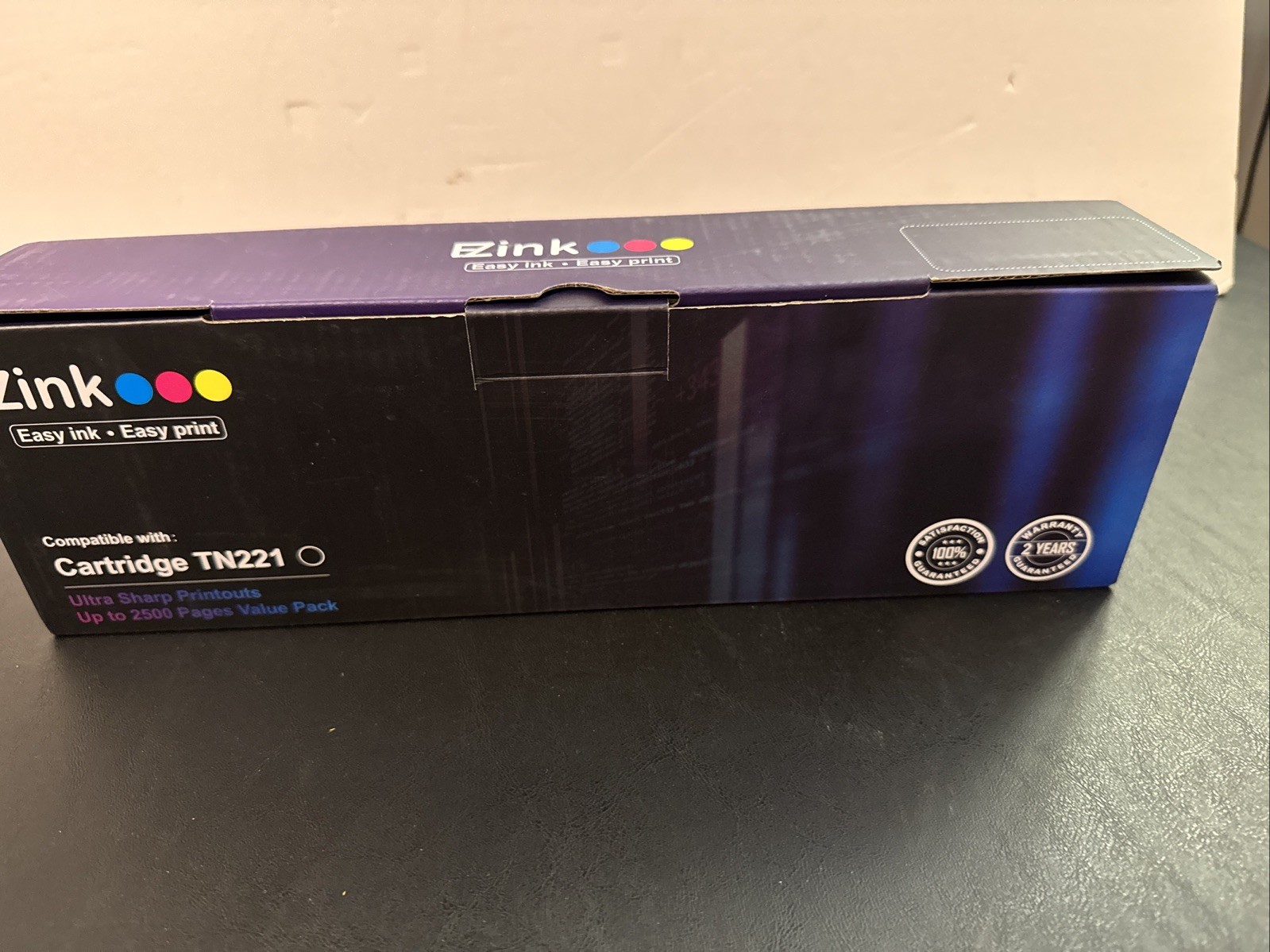 EZInk COMPATIBLE for Brother TN221 TN221BK Black Toner - BRAND NEW SEALED