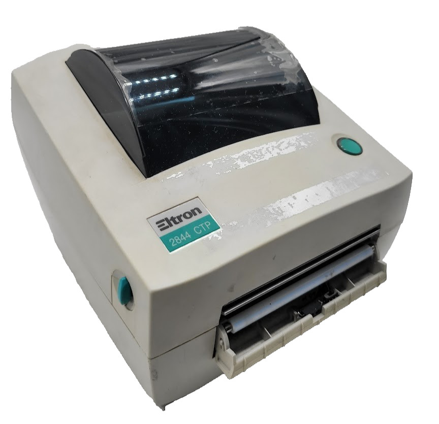 Eltron Zebra UPS LP2844 CTP Thermal Barcode Printer Dispenser USB No AC Adapter