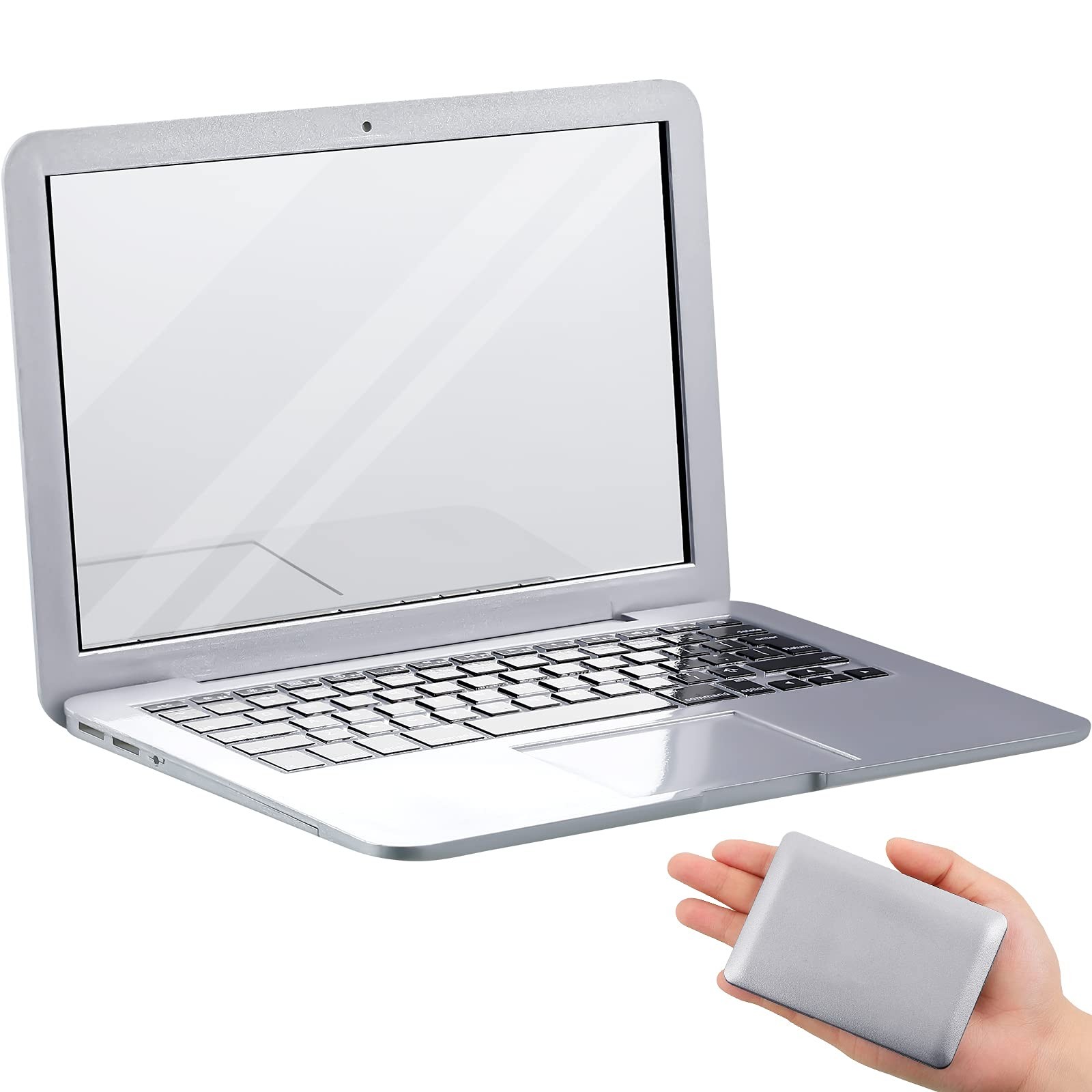 Jetec Mini Cat Laptop Toy Pocket Mirror Cat Laptop 3.7 x 2.5 Inch Tiny Fake Comp
