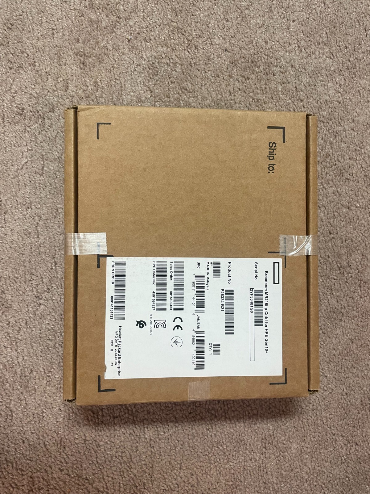 HPE Broadcom MR216I-p Cntrl for HPE Gen10+