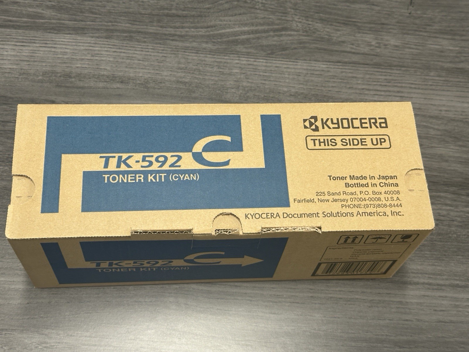Genuine Kyocera TK-592C M6026MFP/FS-C5250DN Cyan Toner Cartridge 1T02KVCUS0