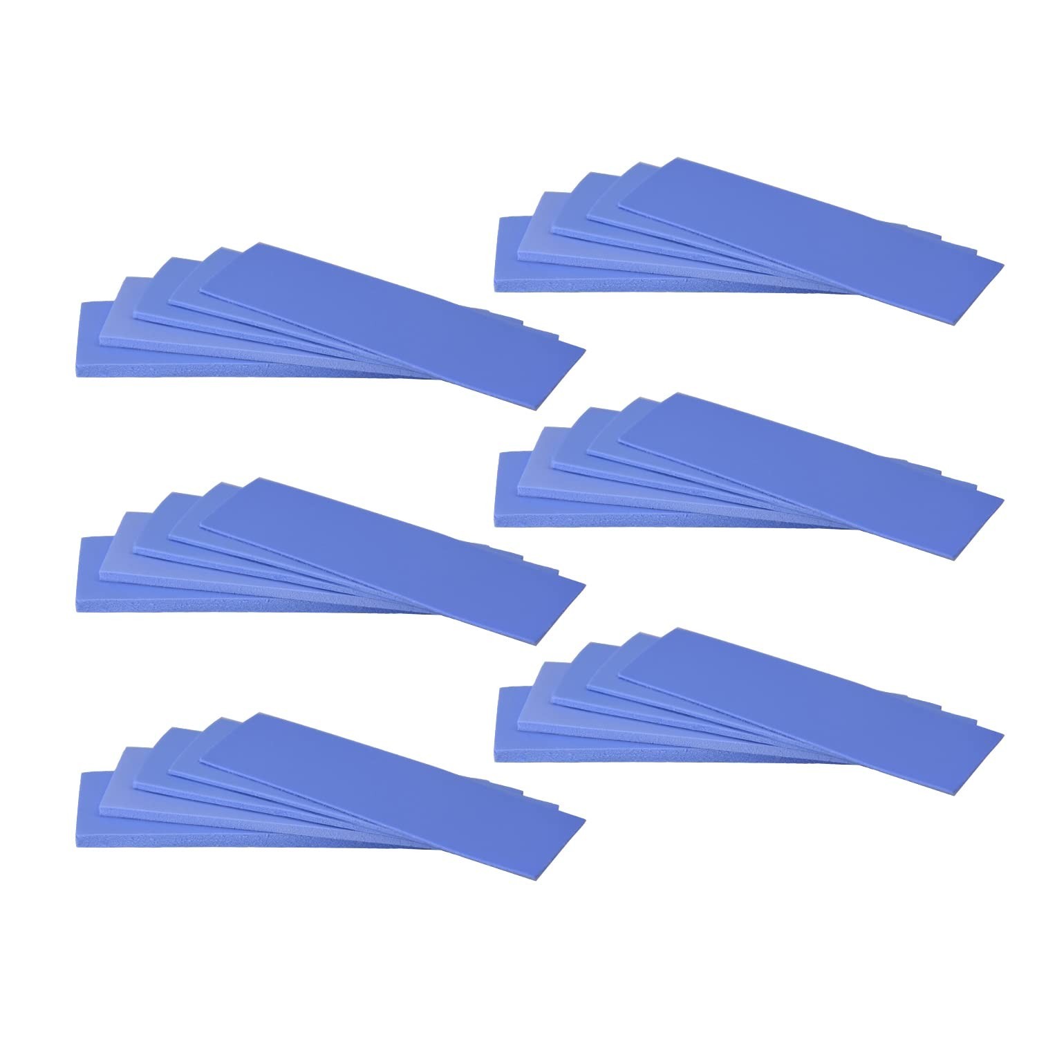 30 Pack Thermal Pads Set Multi Thickness Soft Self-Adhesive for Electronics Cool