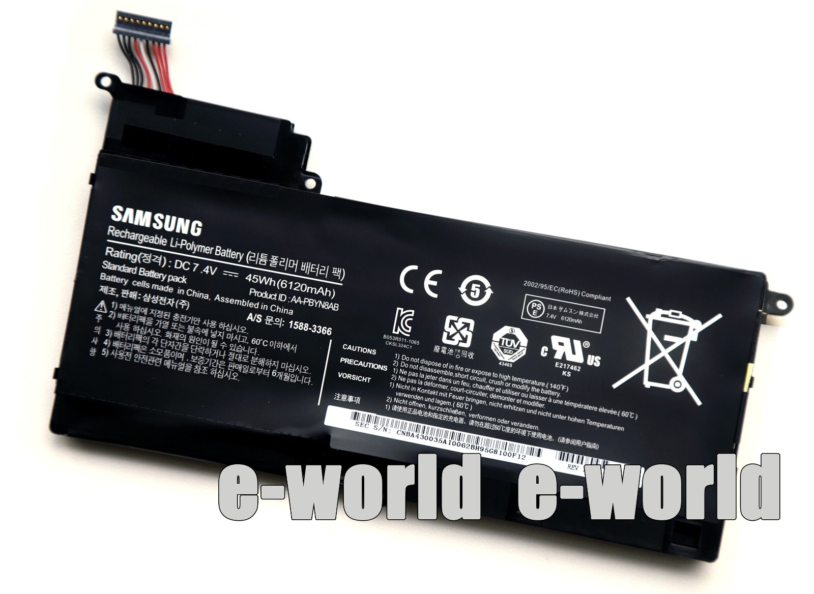 New Genuine AA-PBYN8AB Battery for Samsung NP530U4B 530U4C 535U4C 530U4C-A01