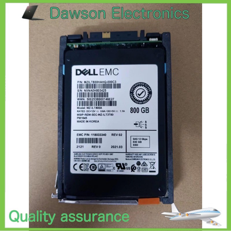 EMC 800GB 005052396 005052395 005052576 005052577 SAS SSD Solid State Drive Used