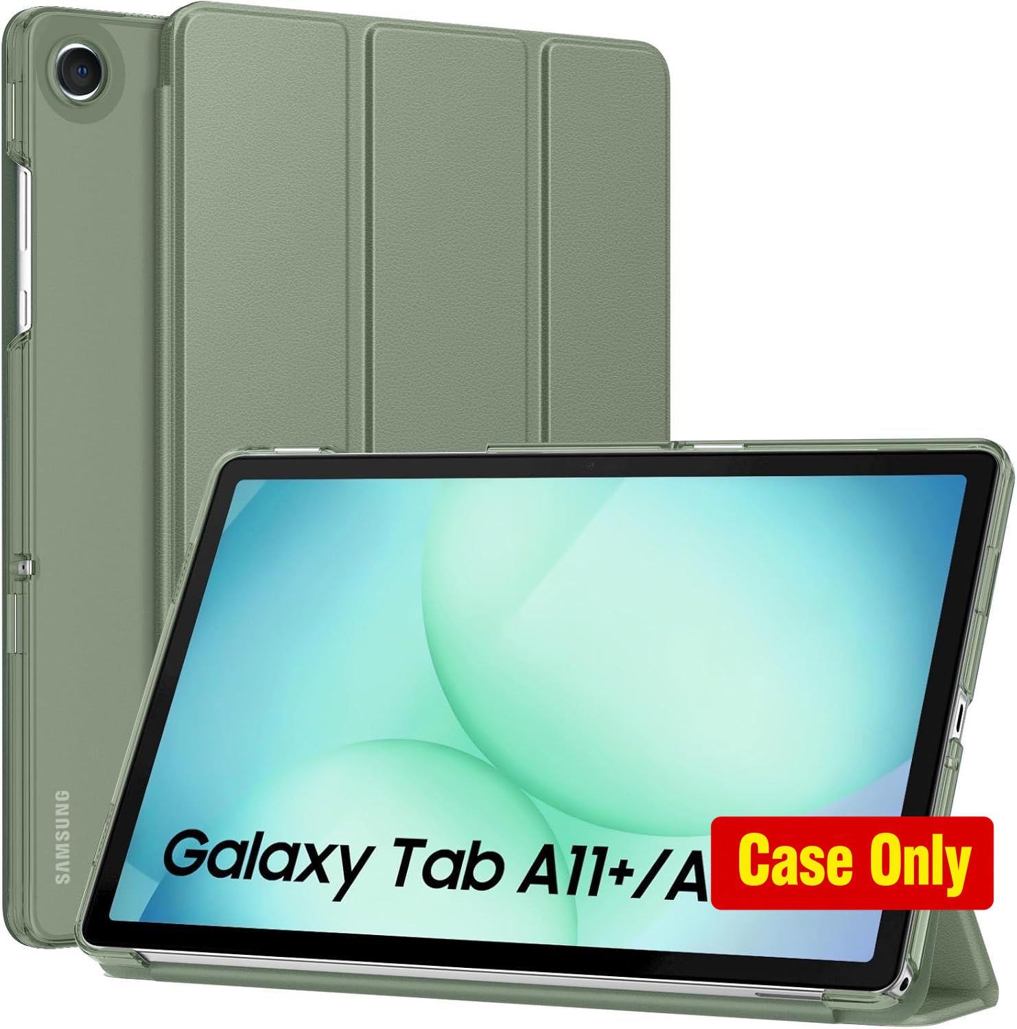 Slim Case for Galaxy Tab A11+ 11 Inch, Celadon, Lightweight