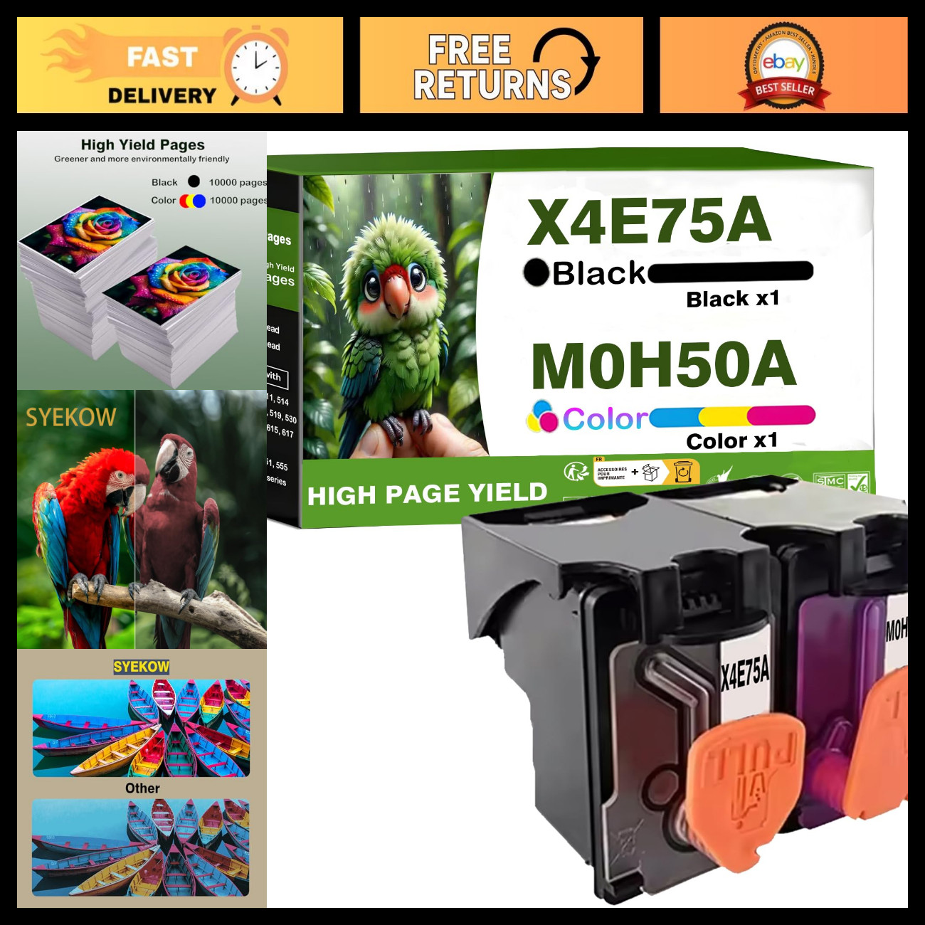High-Performance Printhead GT53 X4E75A M0H50A for Smart Tank Plus 651 Printer