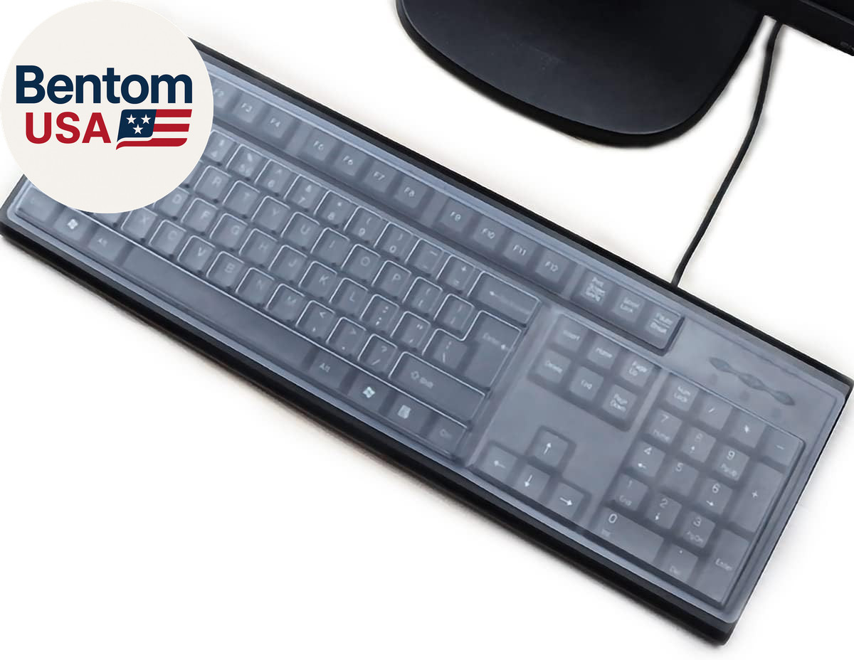 (2 Pack) Universal Clear Anti-Dust Keyboard Skin Protector Cover for 104/107 Key