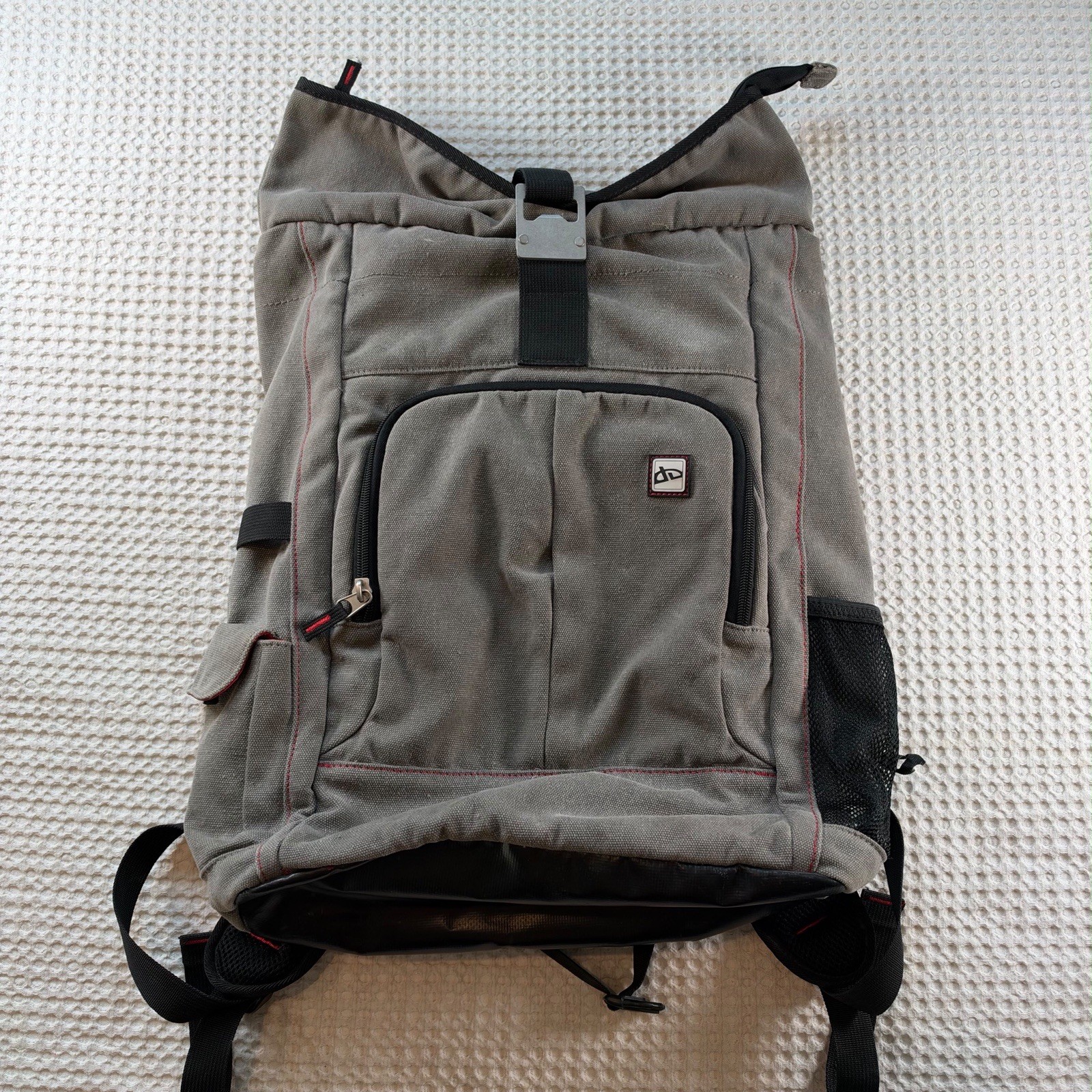 Brenthaven Laptop Backpack Gray Black Work Travel Computer Bag Padded Straps
