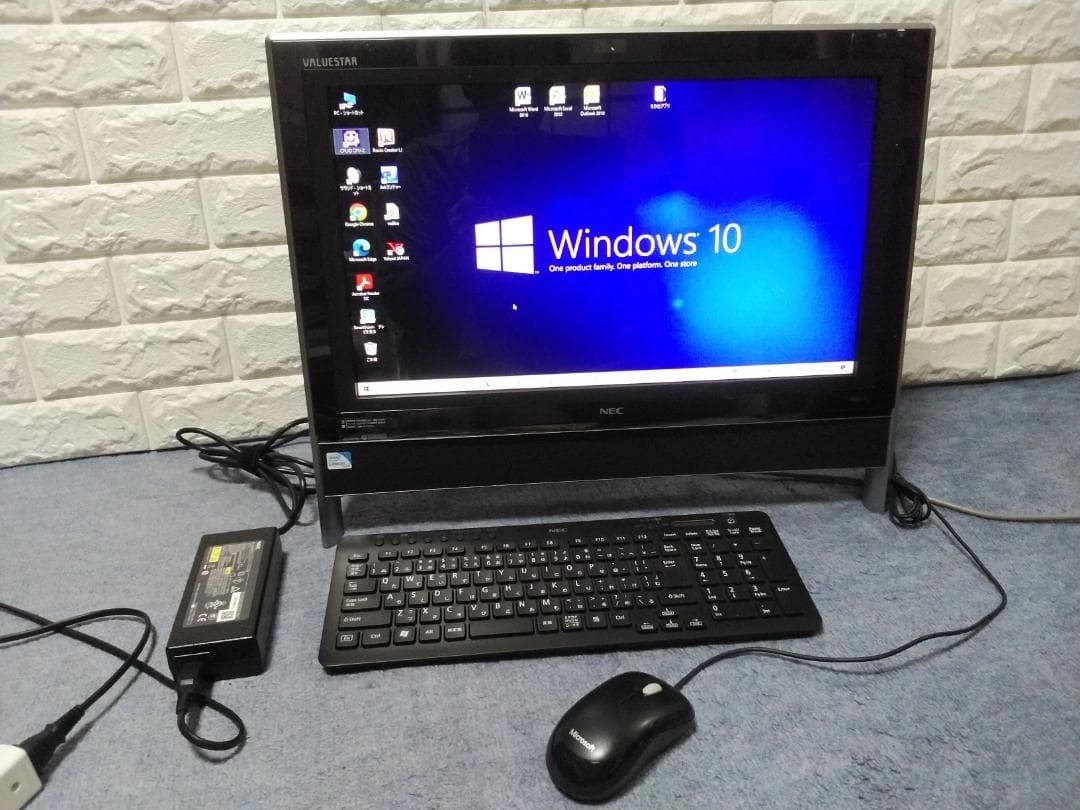 Nec Valuestar PC-VN370HS3EB All-in-one Pc Win10 Japanese Keyboard Black