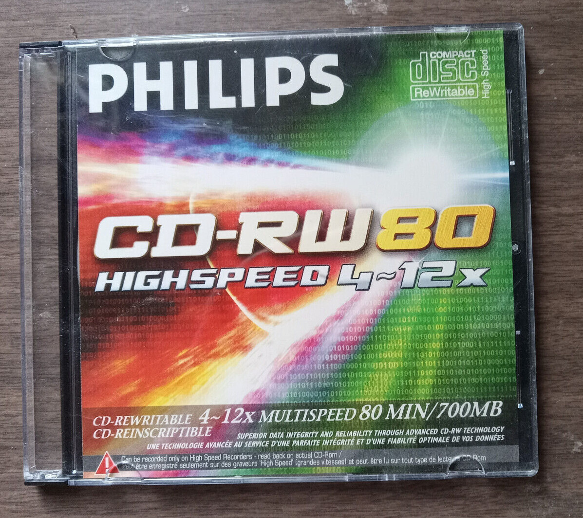 Phillips CD-RW disks. Package 0f 10 disks.