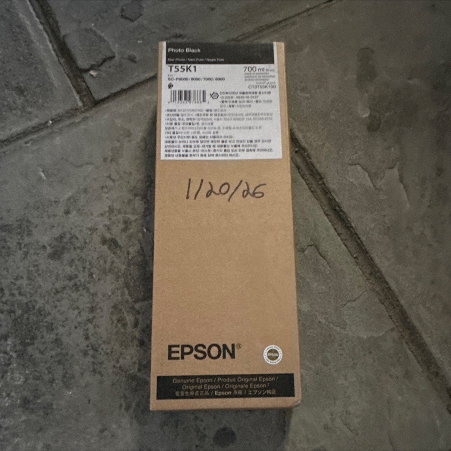 Epson T55K1 Genuine Original Photo Black Ink Cartridge 700ml Inkjet
