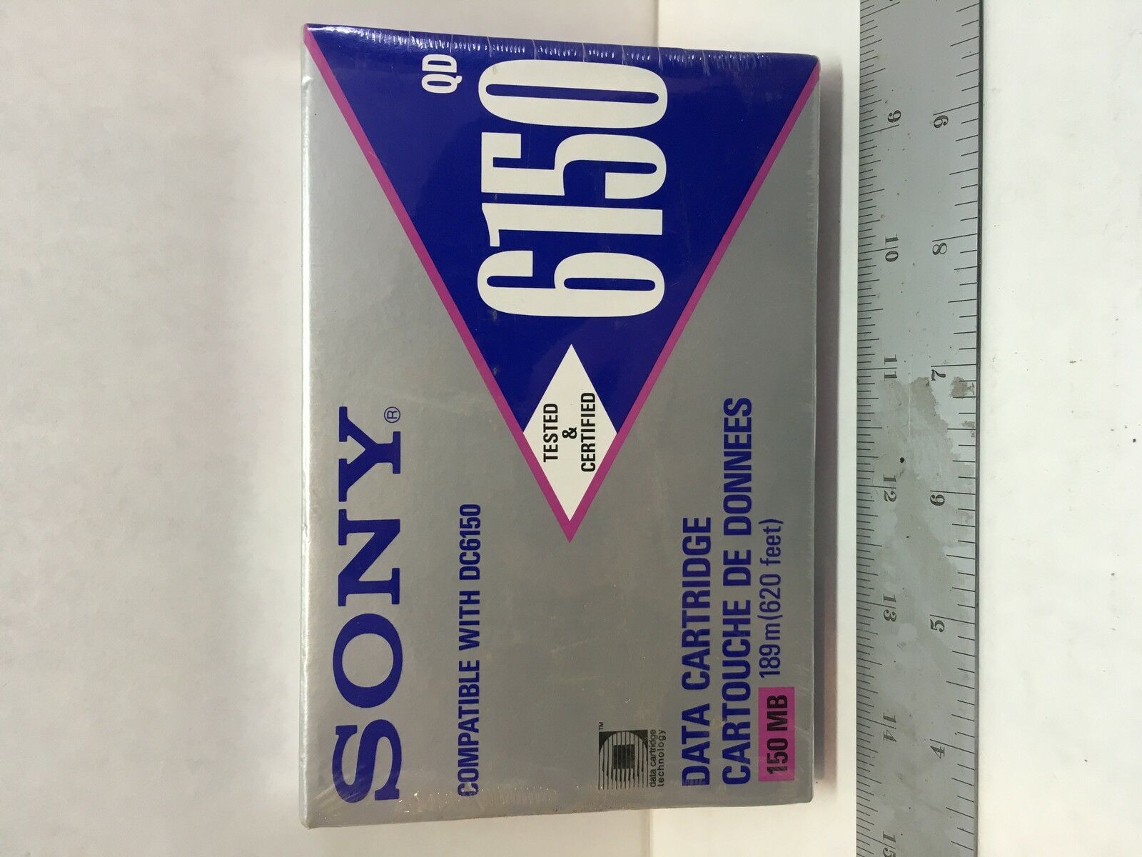 SONY QD6150 DATA CARTRIDGE BACKUP TAPE 150 MB, VINTAGE