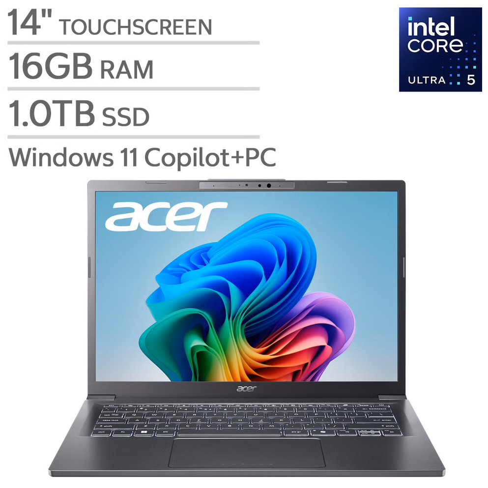 Acer Aspire A14-52MT-59DP 14" FHD+ Ultra 5 226V 16GB 1TB SSD W11H