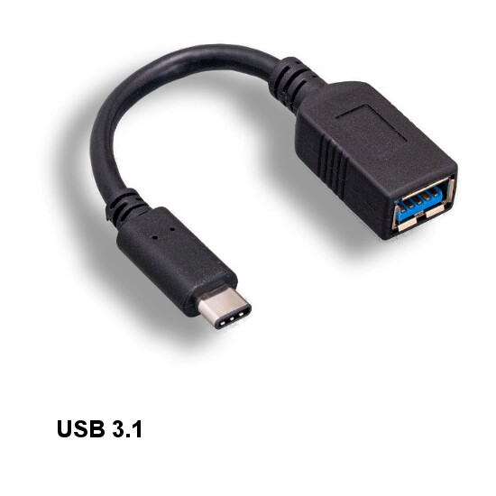 Kentek USB 3.1 Type C Male to A Female Adapter 5G 3A PC Laptop Keyboard Mice HDD