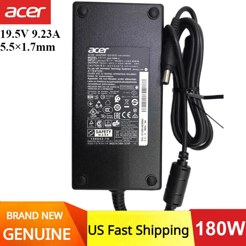 Original ADP-180MB K ADP-180TB F 19.5V 9.23A ACER Laptop Power Supply Charger