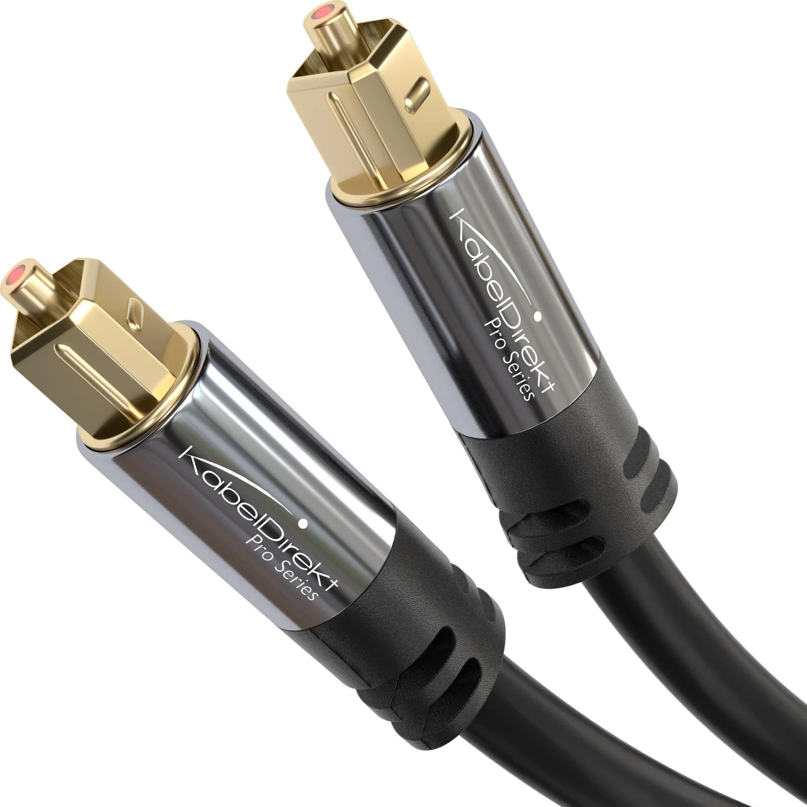 KabelDirekt TOSLINK – Optical Audio Cable15ft Fiber Optic Cord S/PDIF Digital