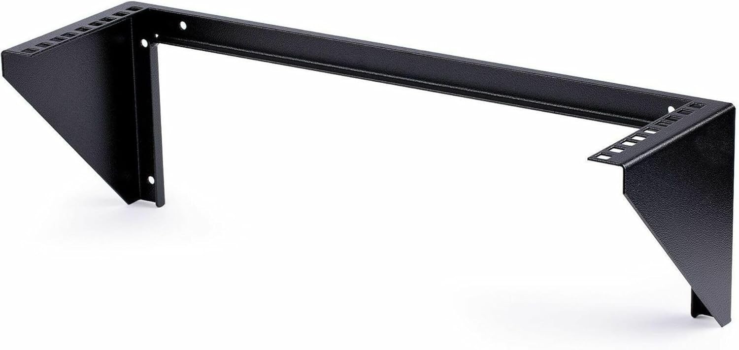 StarTech.com 3U 19" Wall Mount Vertical Rack Bracket, 3U, Black 