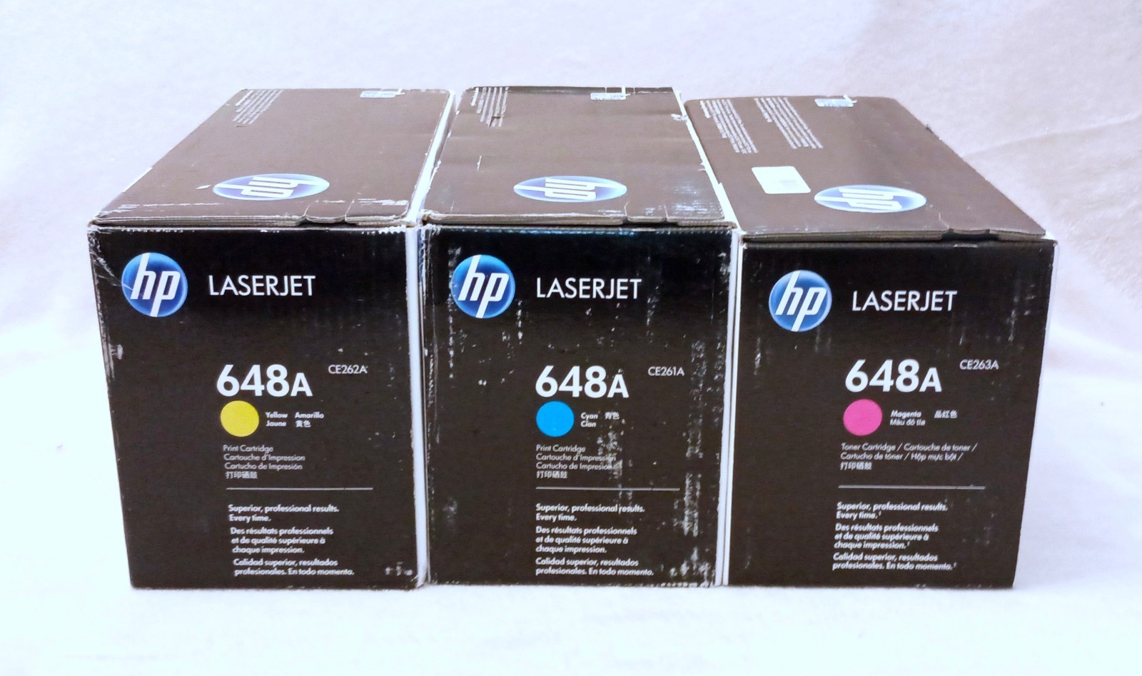 HP 648A Color (Cyan/Yellow/Magenta) Toner Cartridge Set