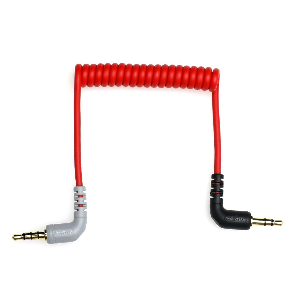 3.5mm TRS to TRRS SC7 Patch Cable for Rode i-Phone Smartphone 1/8 Right-Angle