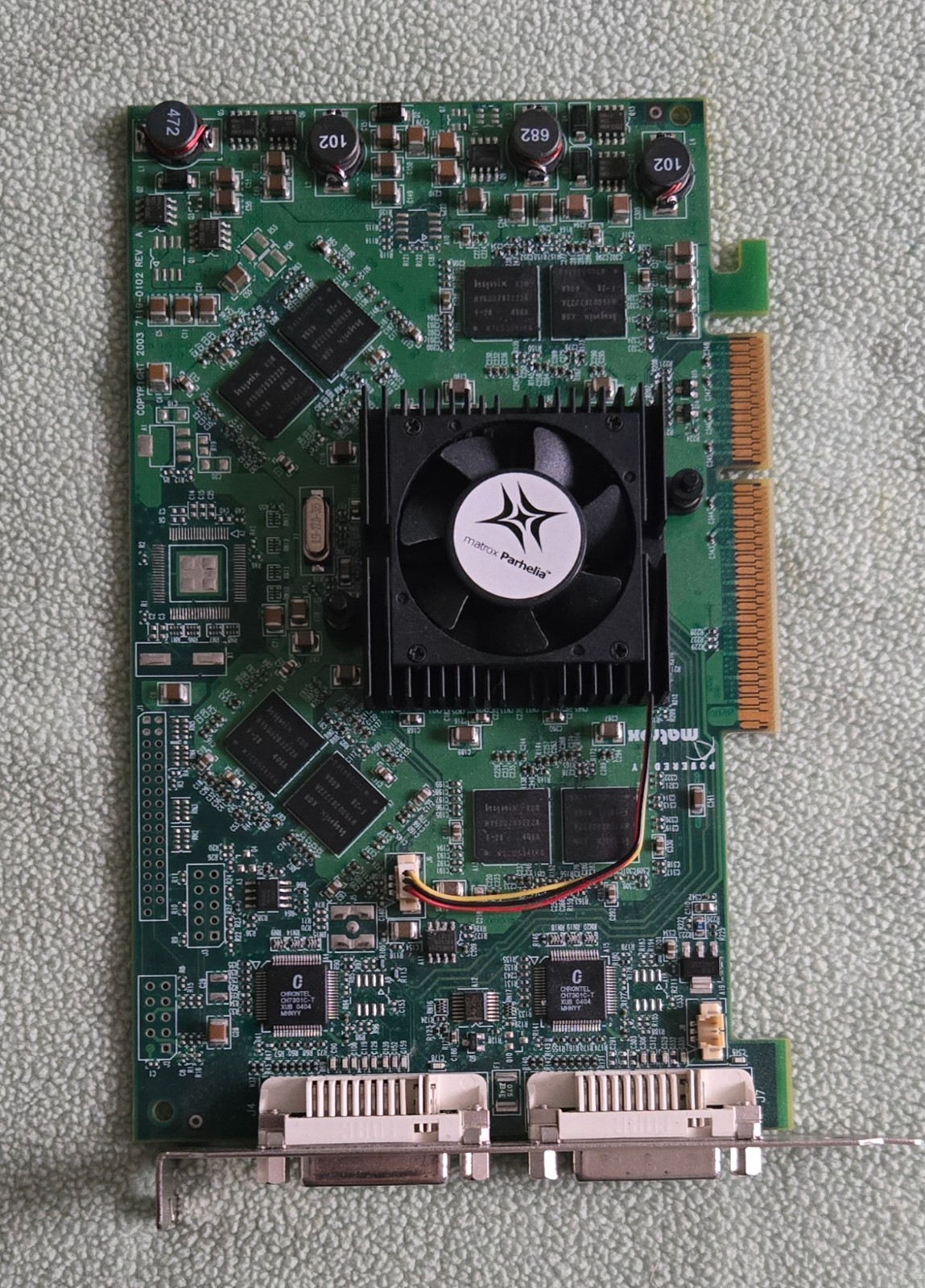 MATROX PARHELIA 128MB DDR AGP 8X DUAL DVI VIDEO CARD MGI PH-A8X128