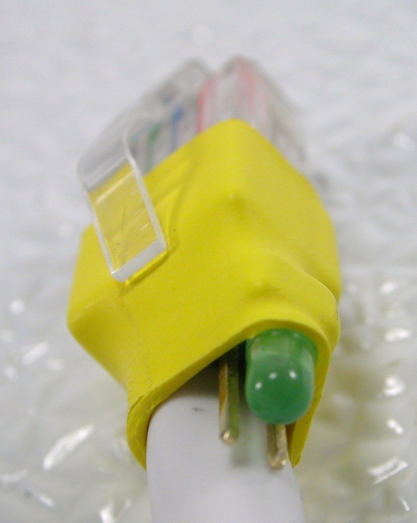 Cat5e RJ45 Cable Ethernet Patch Cord 25ft with Green LED