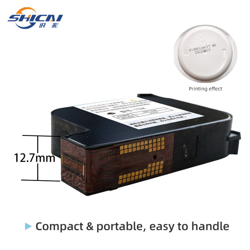 3PCS Black Handheld Inkjet Ink Cartridge 42ML for Coding Machine