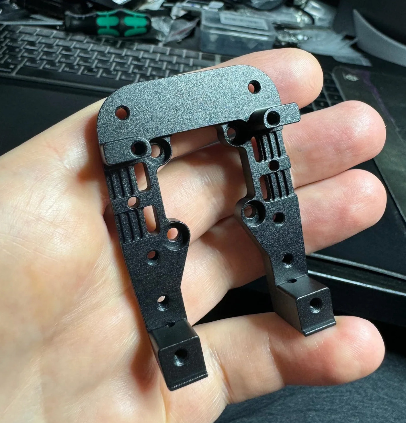 VITALII3D SUPER LIGHTWEIGHT CARRIAGE FOR VORON 2.4 & TRIDENT - 9MM & BLACK CNC