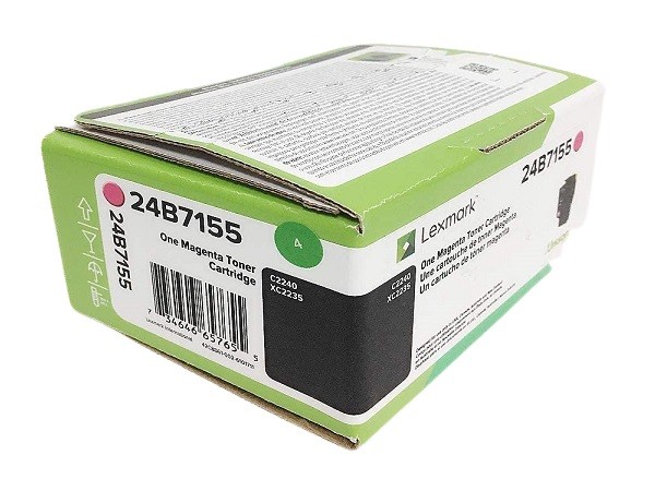 Genuine Lexmark 24B7155 Magenta Toner Cartridge - Factory Sealed