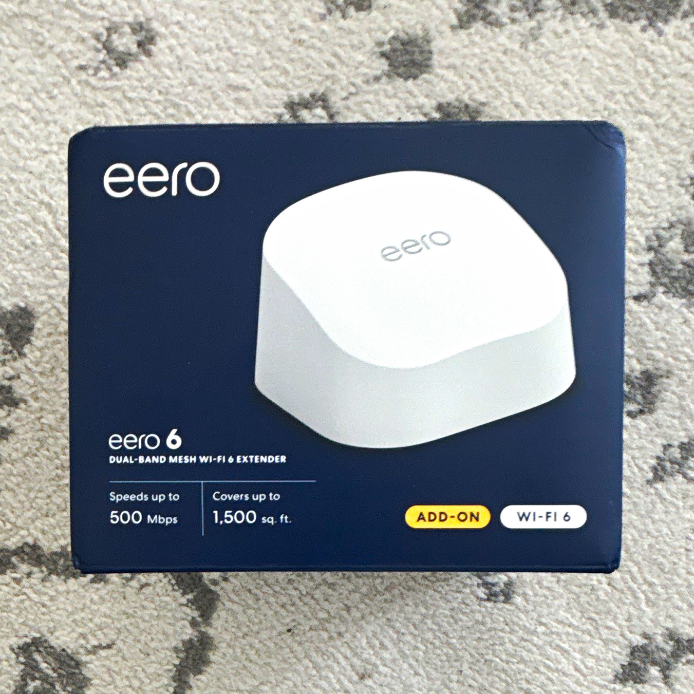 eero 6 Dual-Band Mesh Wi-Fi 6 Extender Add-On White 500 Mbps Q010111