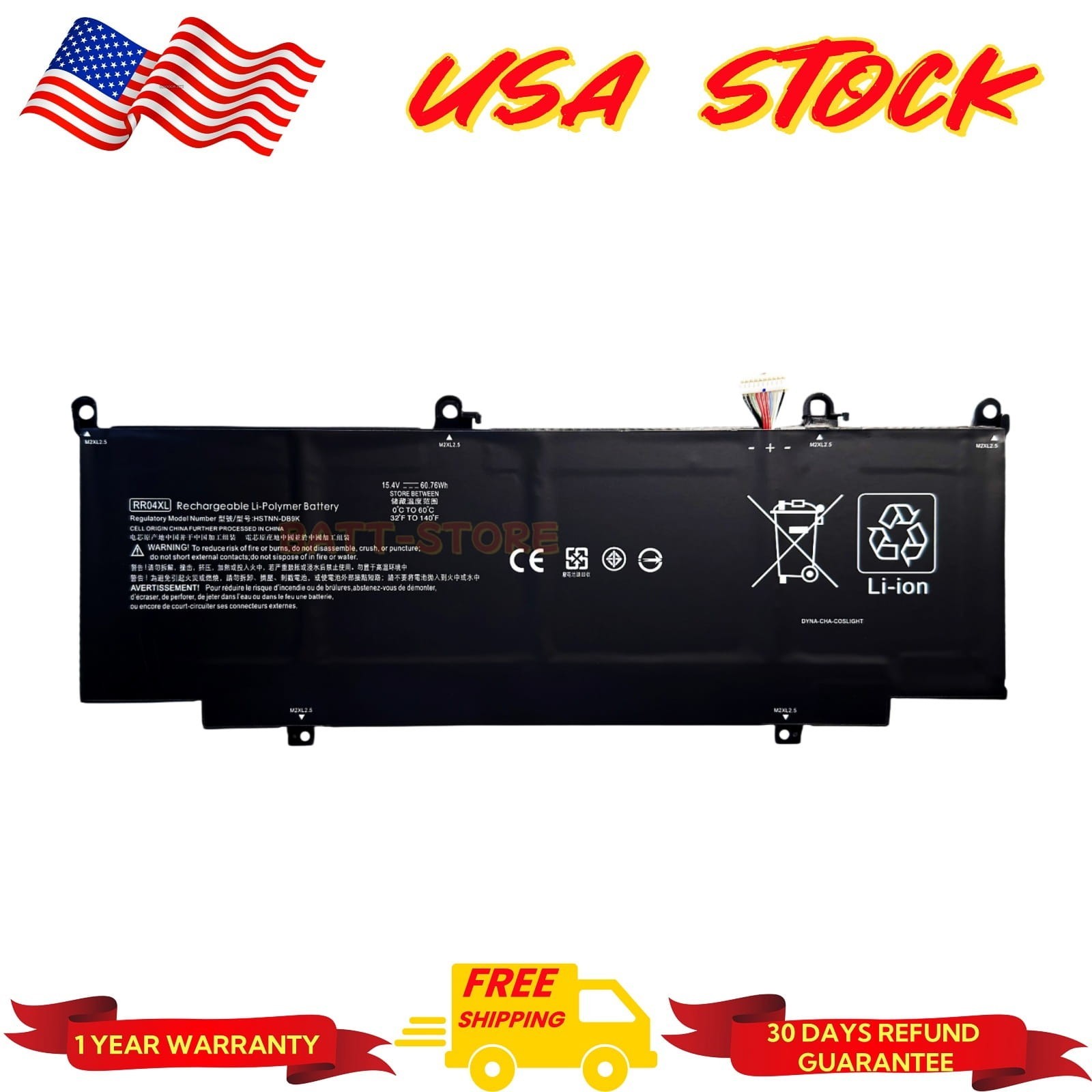 New RR04XL RR04060XL Battery For HP Spectre X360 13-AW 13t-AW Omen 15-5010NR